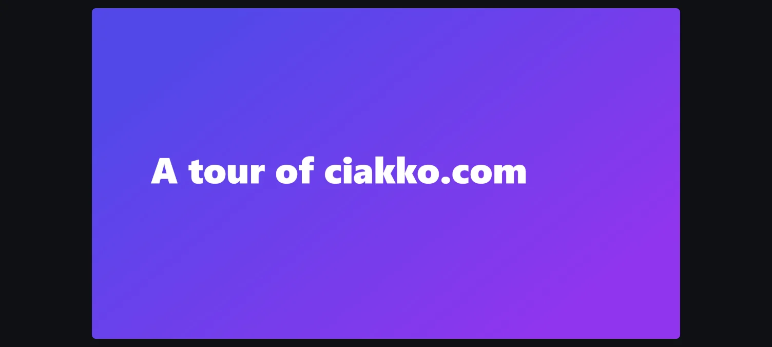 A title card