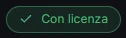 L'etichetta della licenza nell'editor